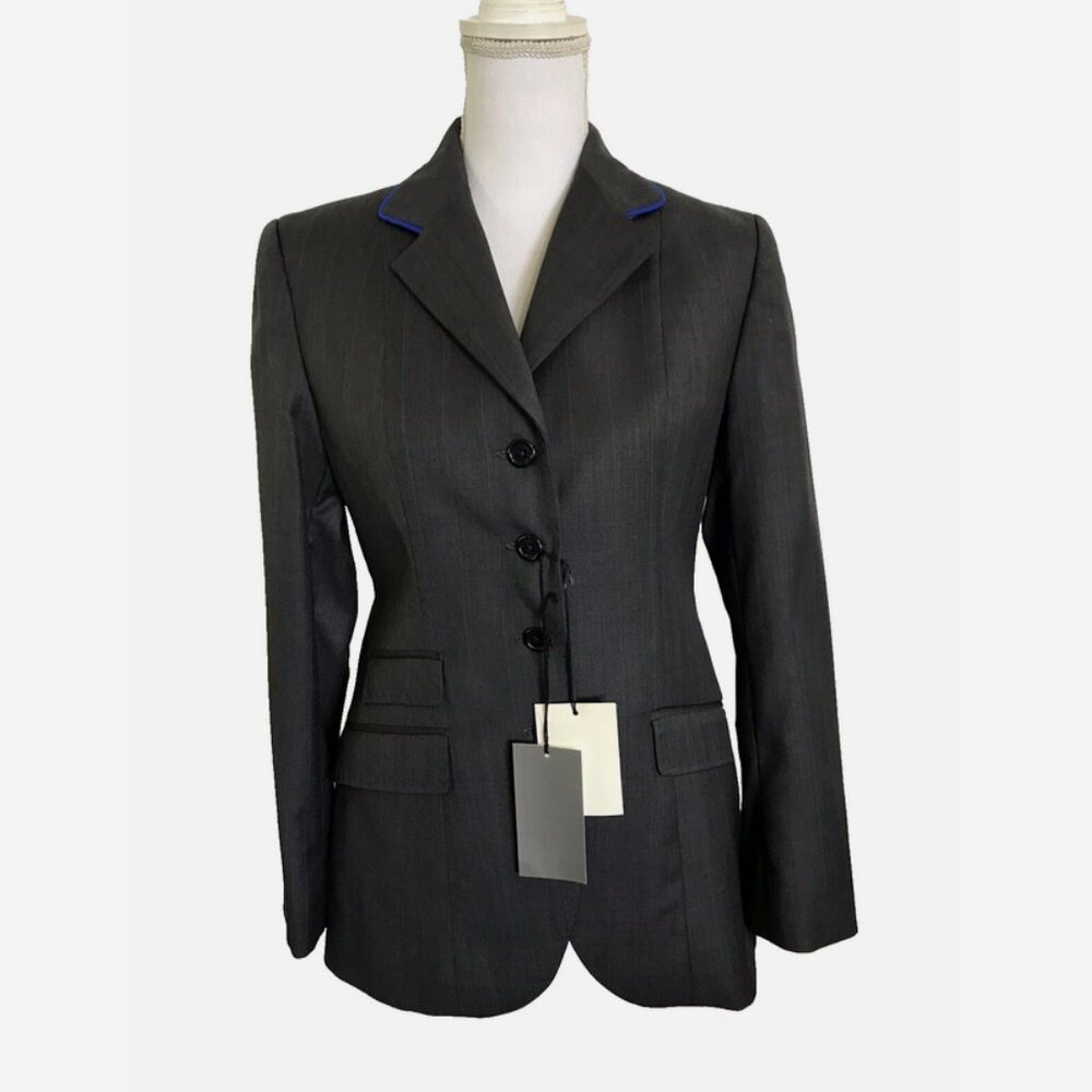 ALESSANDRO ALBANESE Black Show Coat 42 10 NWT Riding Jacket Equestrian AA